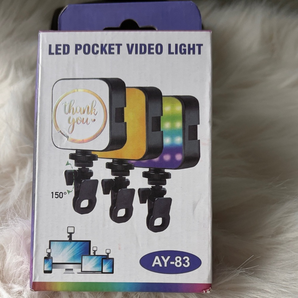 AY-83 LED Pocket Video Light - Multicolor